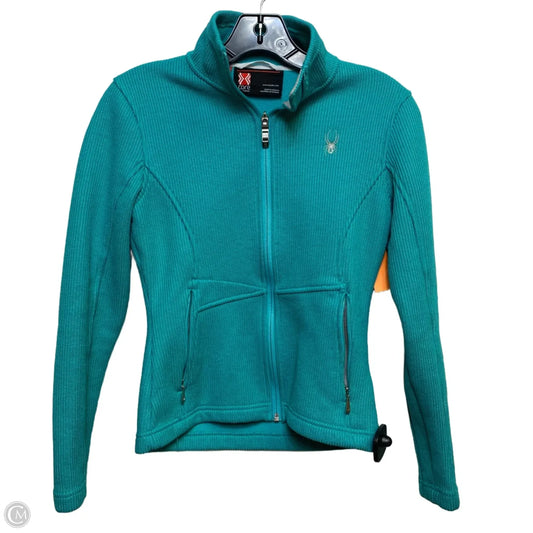 Athletic Jacket By Spyder In Green, Size: Xs