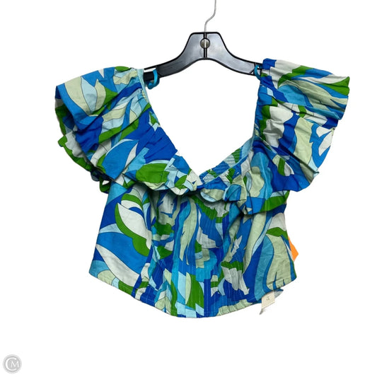 Top Sleeveless By Maeve In Blue & Green, Size: 1x