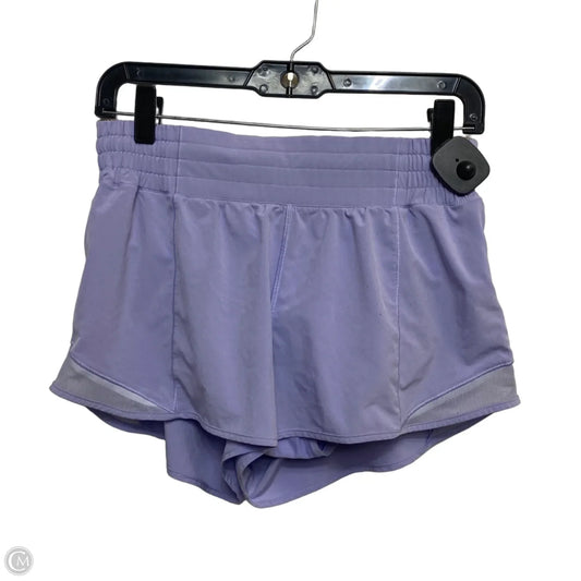 Athletic Shorts Designer By Lululemon In Purple, Size: M