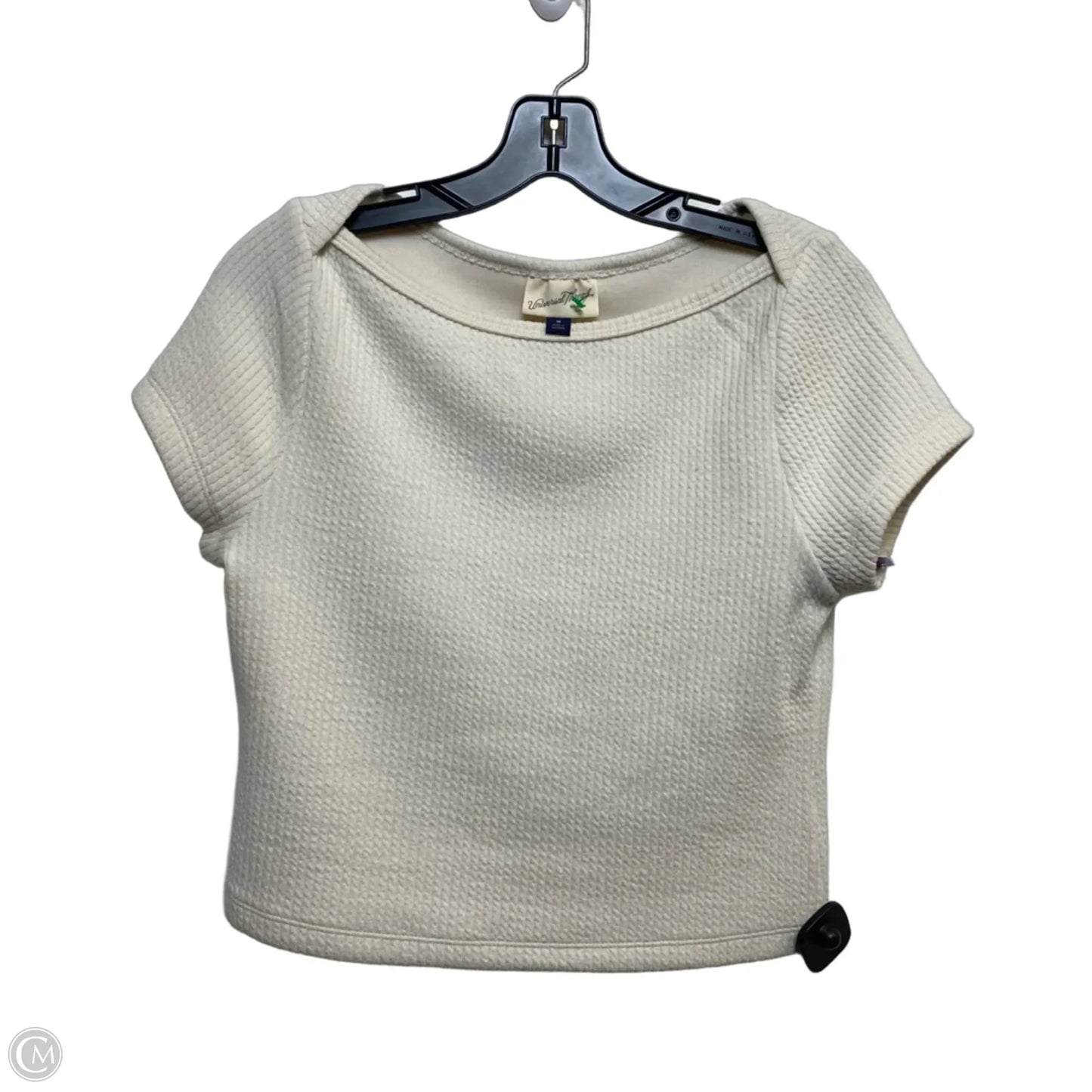 Top Short Sleeve By Universal Thread In Cream, Size: M