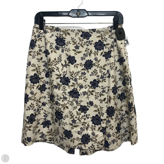 Skirt Mini & Short By Charter Club In Blue & Cream, Size: S