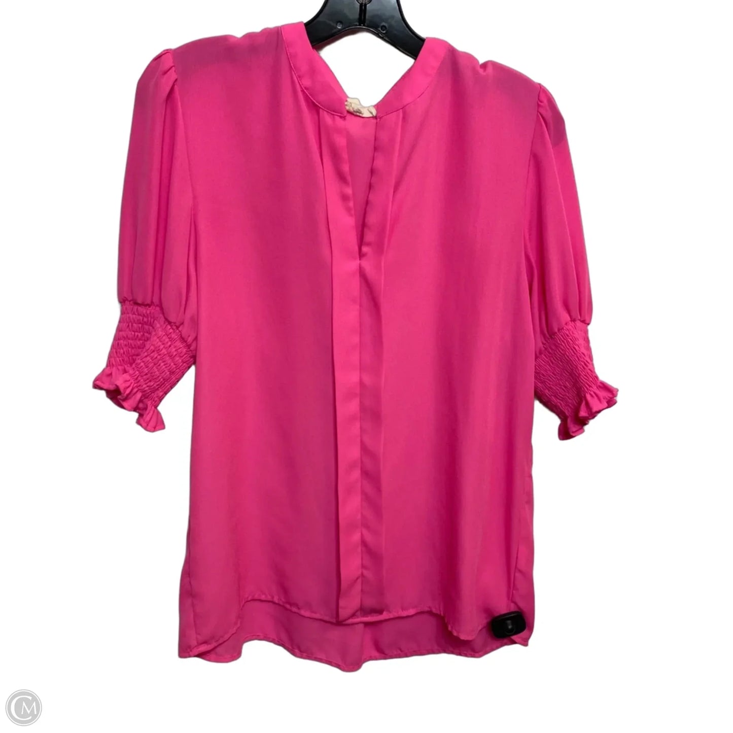 Top Short Sleeve By OTT In Pink, Size: S