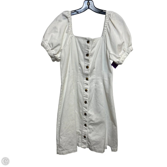 Dress Casual Short By Who What Wear In White Denim, Size: M