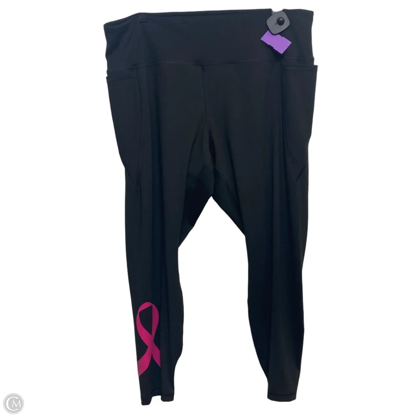 Athletic Leggings Capris By Livi Active In Black, Size: 3x