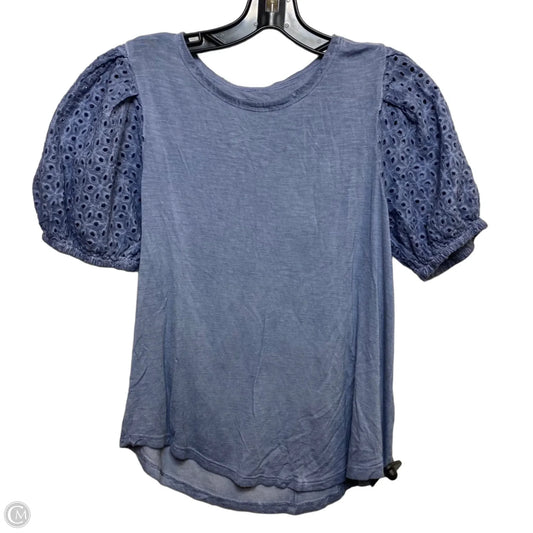 Top Short Sleeve By Cupio In Blue, Size: S