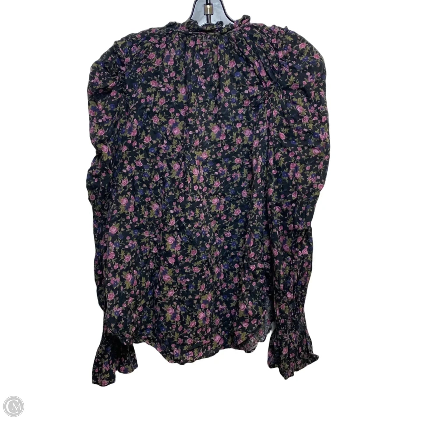Top Long Sleeve By Free People In Black & Purple, Size: M