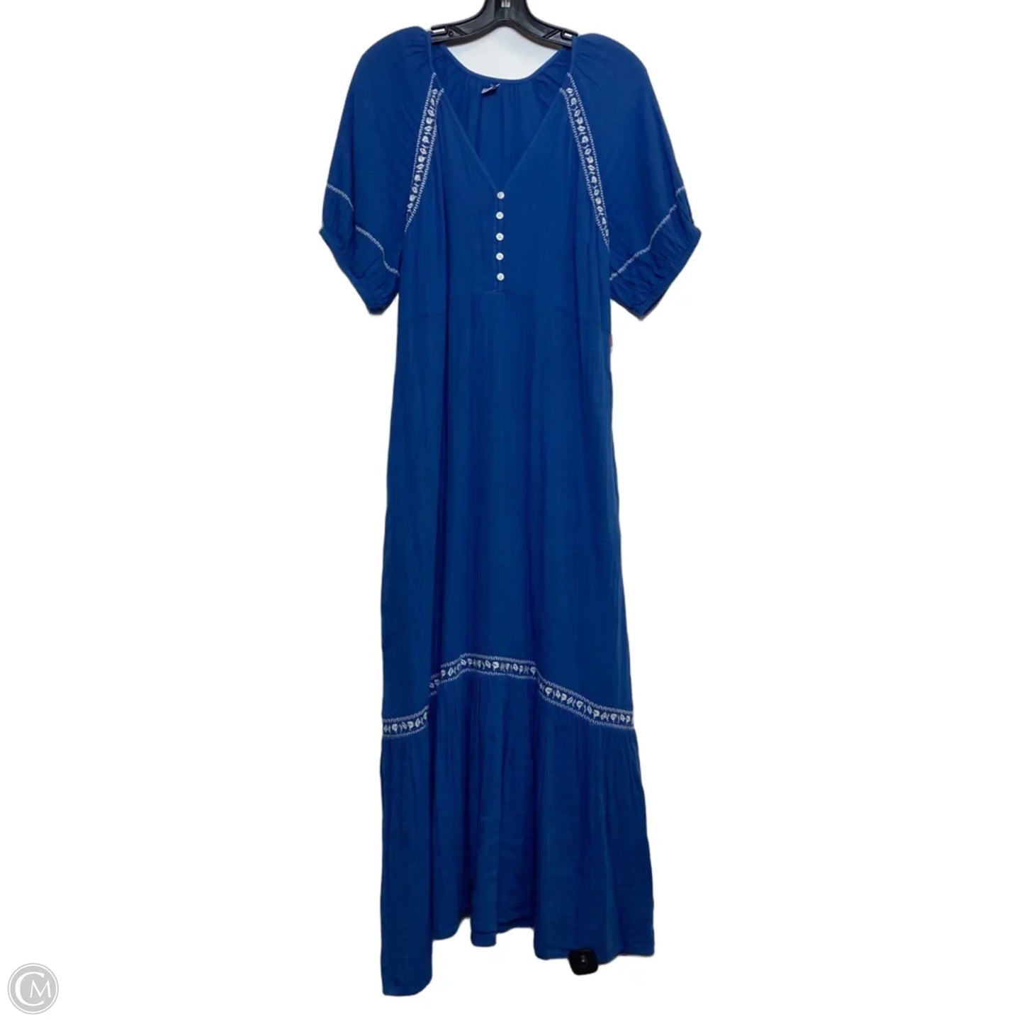 Dress Casual Midi By Old Navy In Blue, Size: M
