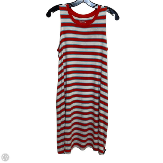 Dress Casual Short By Time And Tru In Blue Red & White, Size: M
