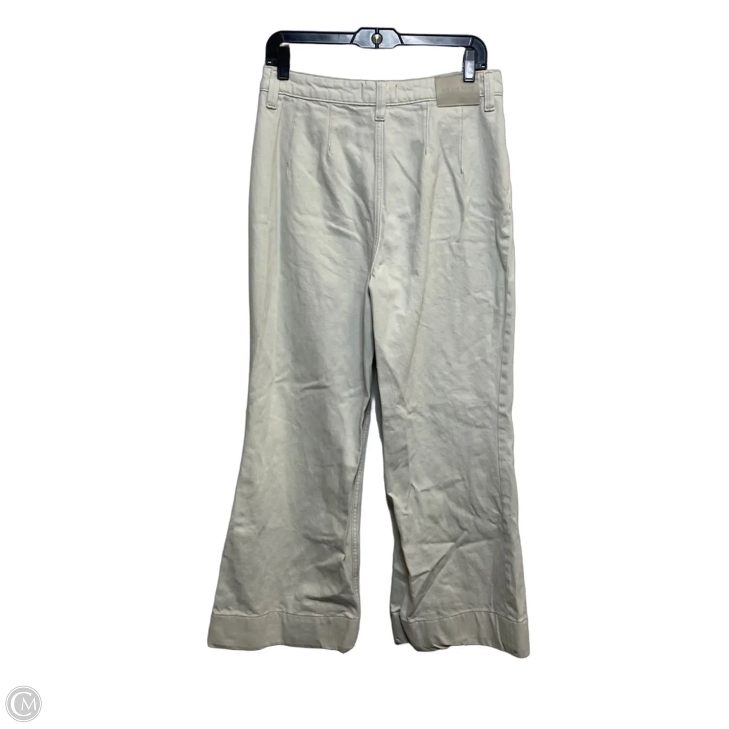 Jeans Wide Leg By We The Free In Cream Denim, Size: 8
