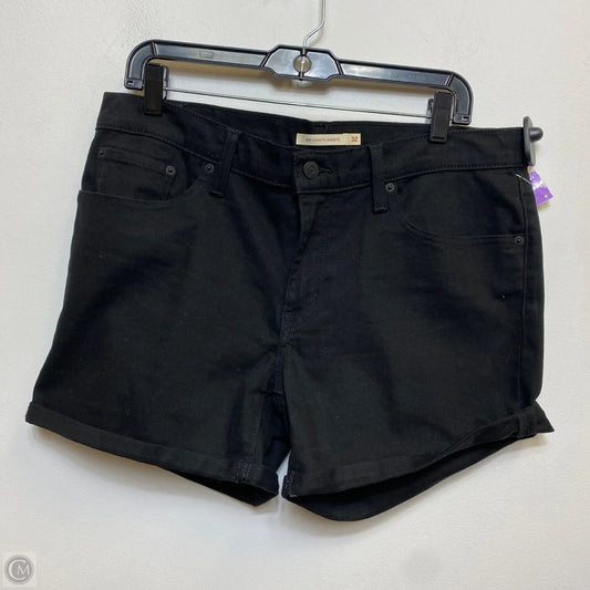 Shorts By Levis In Black Denim, Size: 14