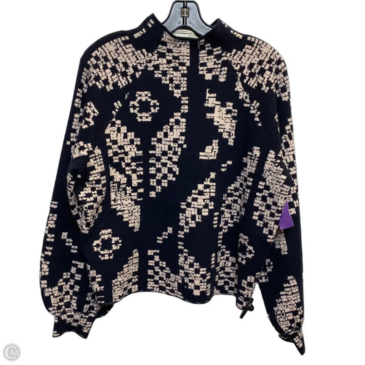 Sweater By Anthropologie In Blue & Pink, Size: M