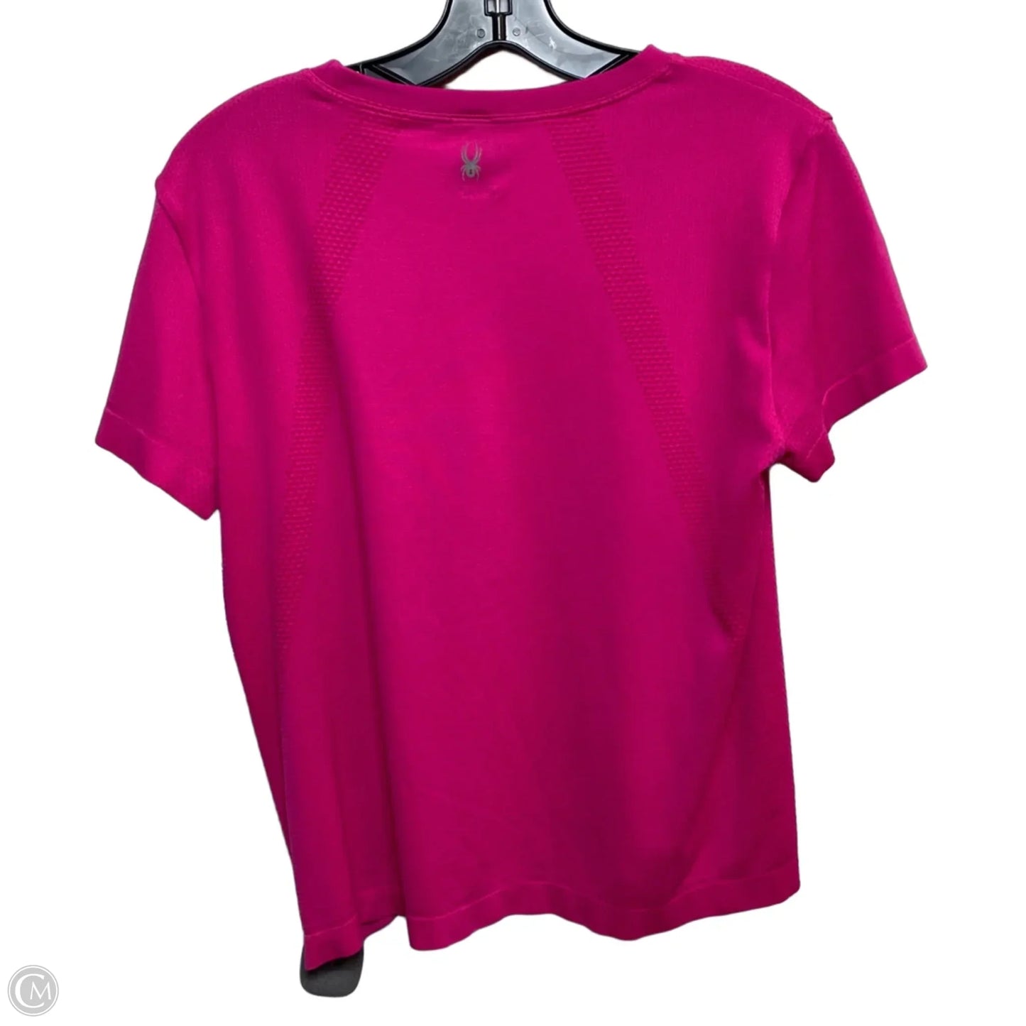 Athletic Top Short Sleeve By Spyder In Pink, Size: M