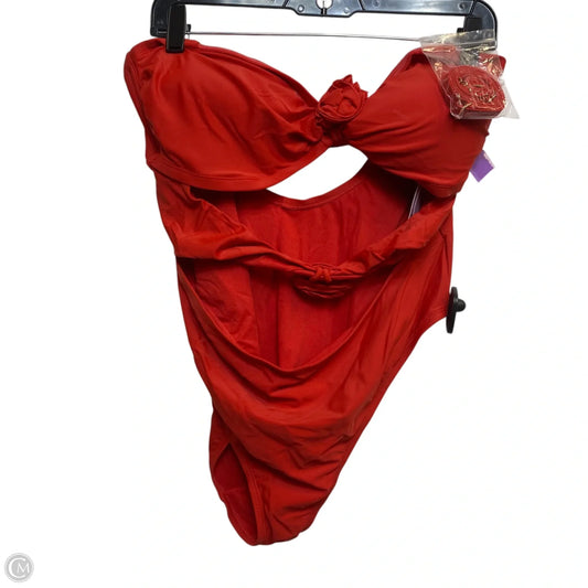 Swimsuit By Wild Fable In Red, Size: 1x