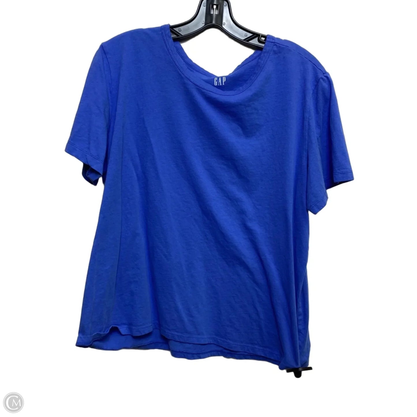 Top Short Sleeve By Gap In Blue, Size: Xl