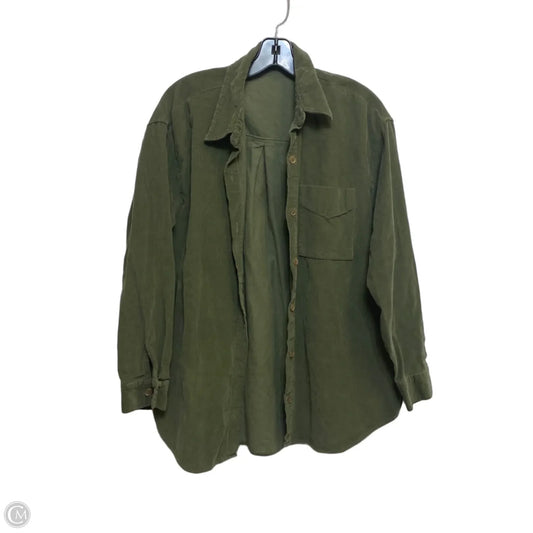 Jacket Shirt By Wild Fable In Green, Size: L