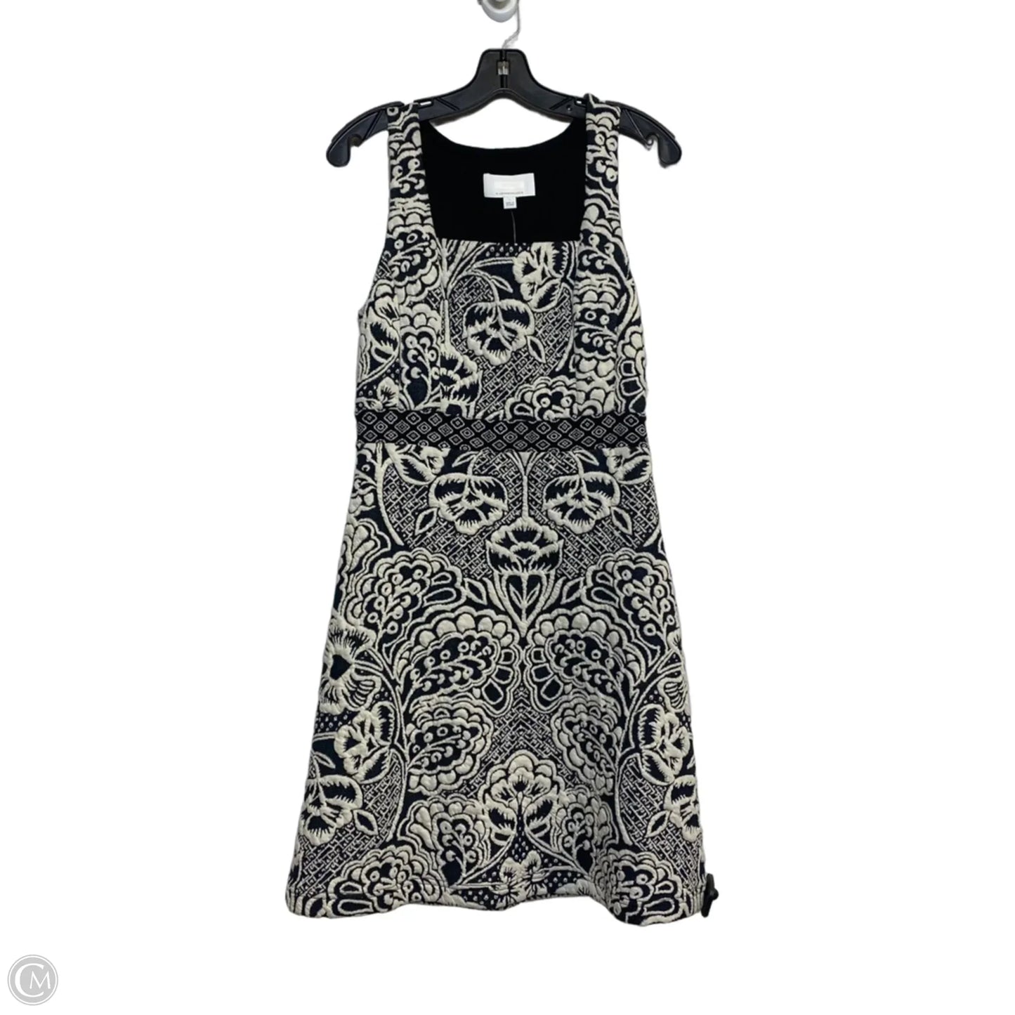 Dress Casual Short By Anthropologie In Black & Cream, Size: S