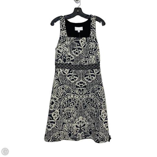 Dress Casual Short By Anthropologie In Black & Cream, Size: S