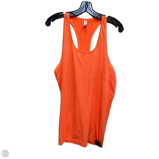 Athletic Tank Top By Under Armour In Orange, Size: Xl