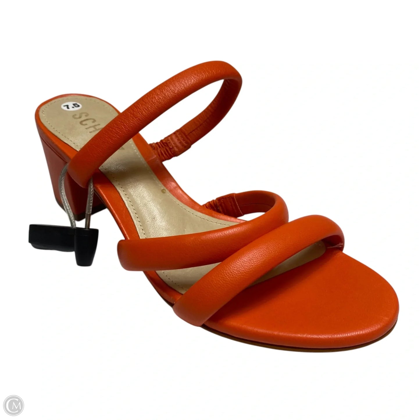 Sandals Heels Block By Schutz In Orange, Size: 7.5