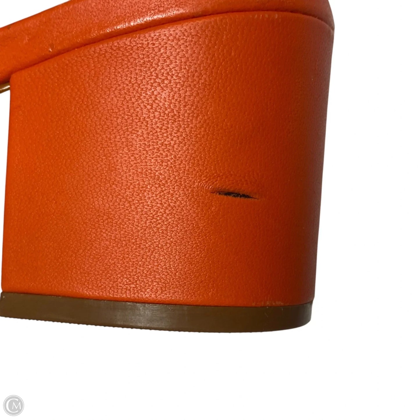 Sandals Heels Block By Schutz In Orange, Size: 7.5