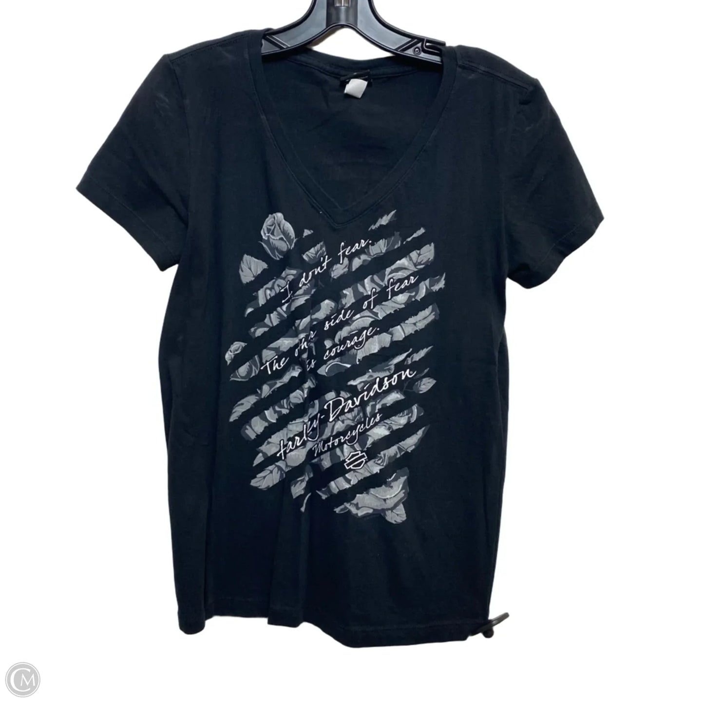 Top Short Sleeve By Harley Davidson In Black, Size: M