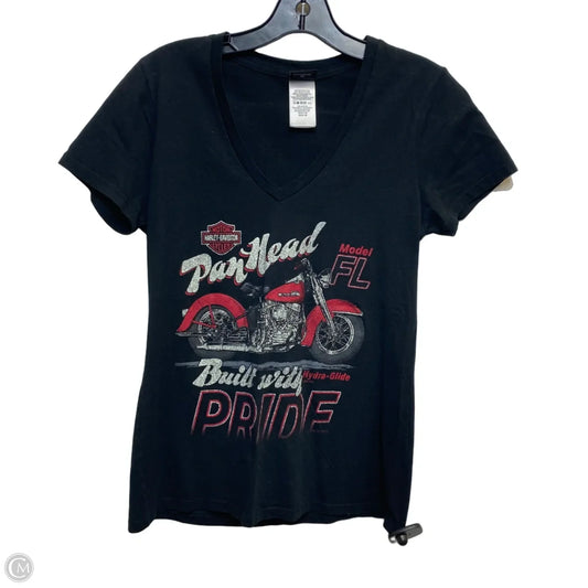 Top Short Sleeve By Harley Davidson In Black, Size: M