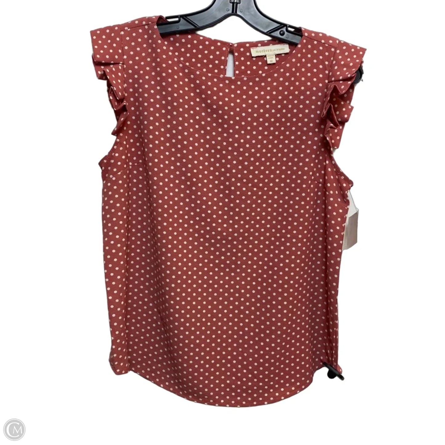 Top Sleeveless By Monteau In Pink, Size: M