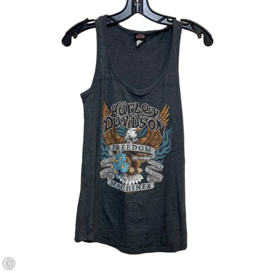 Top Sleeveless By Harley Davidson In Grey, Size: S