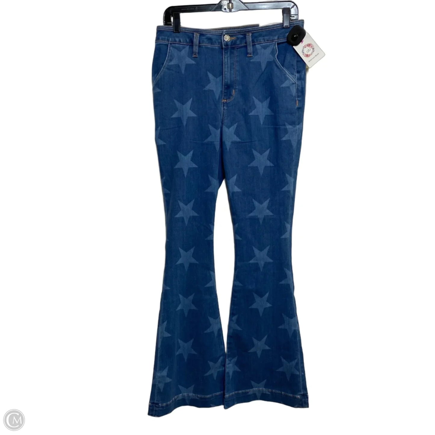 Jeans Flared By Miss Me In Blue Denim, Size: 10
