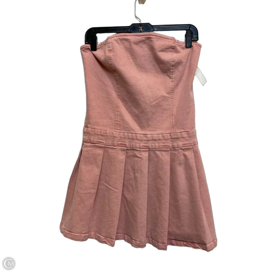 Dress Casual Short By Lumiere In Pink Denim, Size: M