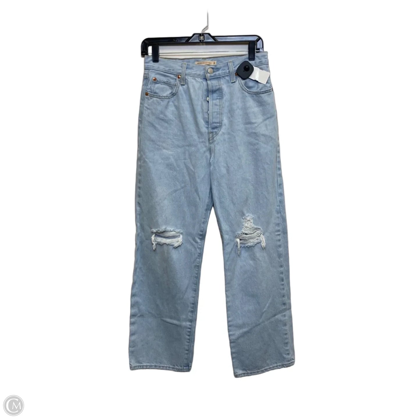 Jeans Straight By Levis In Blue Denim, Size: 6