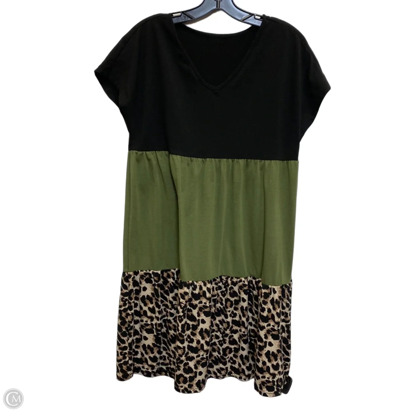 Dress Casual Short By Shein In Black & Green, Size: S