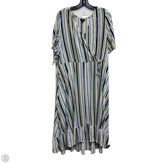 Dress Casual Midi By Torrid In Blue & Green, Size: 3x