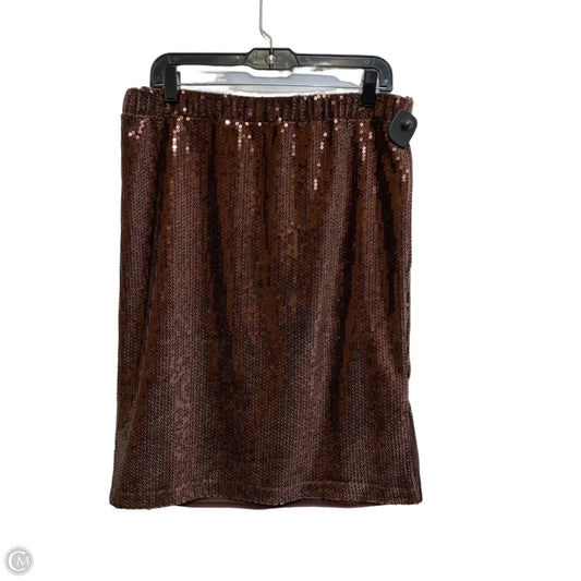 Skirt Midi By J. Jill In Brown, Size: M