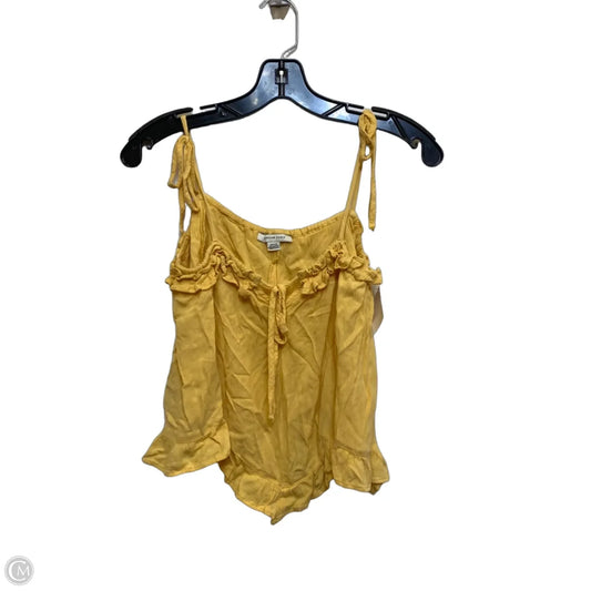 Top Sleeveless By American Eagle In Yellow, Size: S