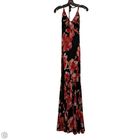 Dress Party Long By Windsor In Black & Pink, Size: L