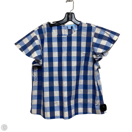Top Short Sleeve By Draper James In Blue, Size: L