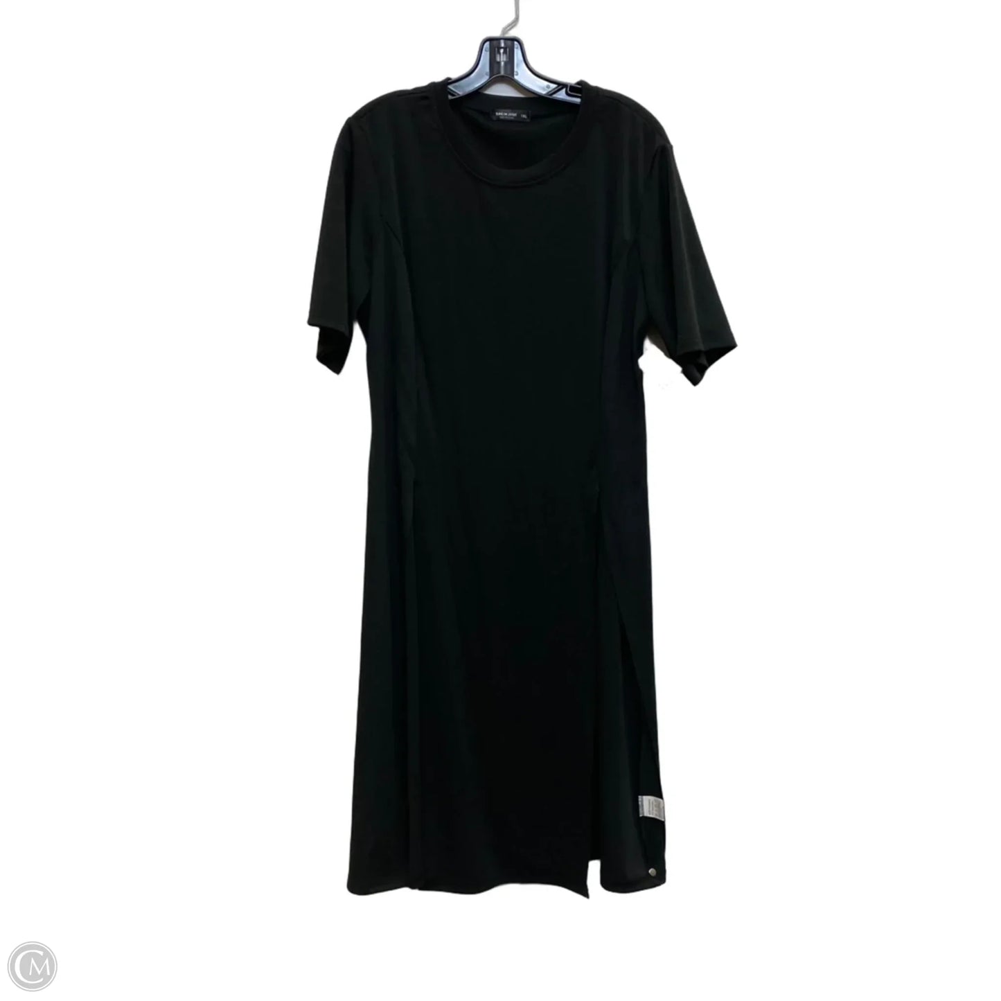 Dress Casual Midi By Shein In Black, Size: 1x