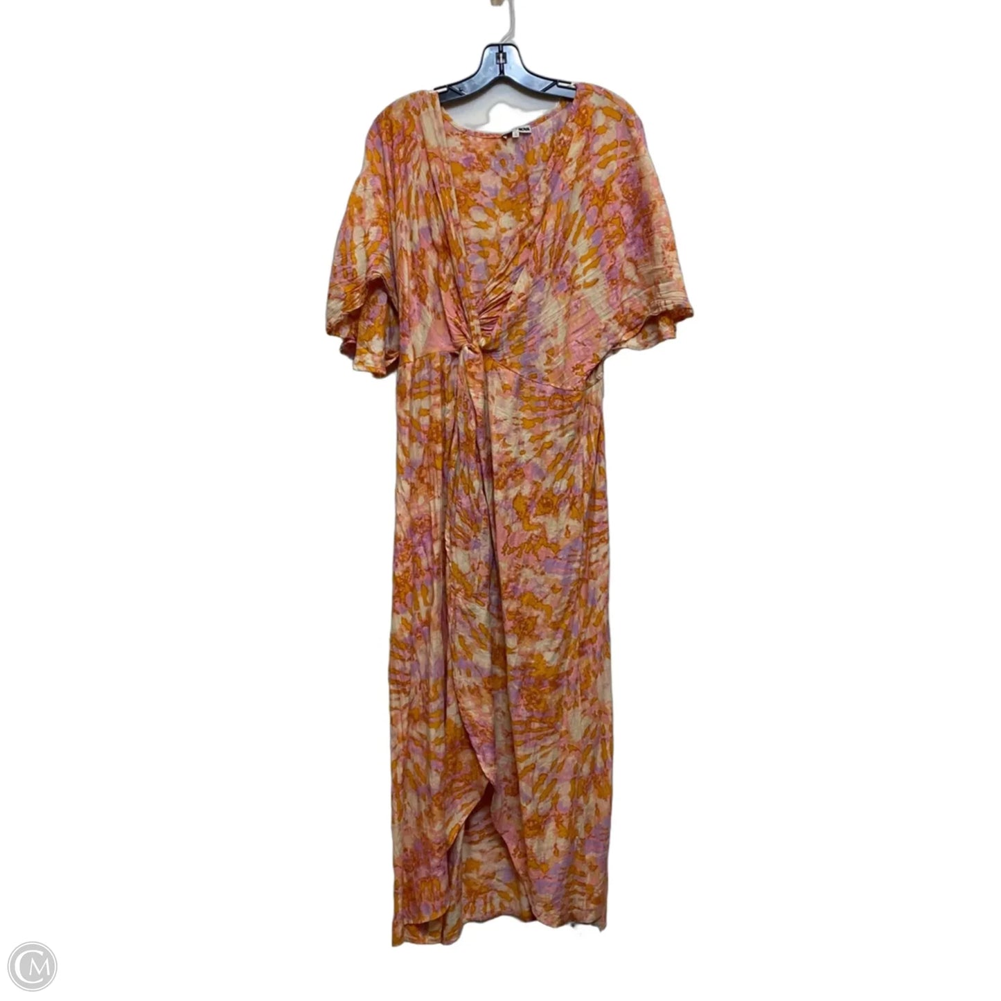 Dress Casual Maxi By Fashion Nova In Orange & Purple, Size: 1x