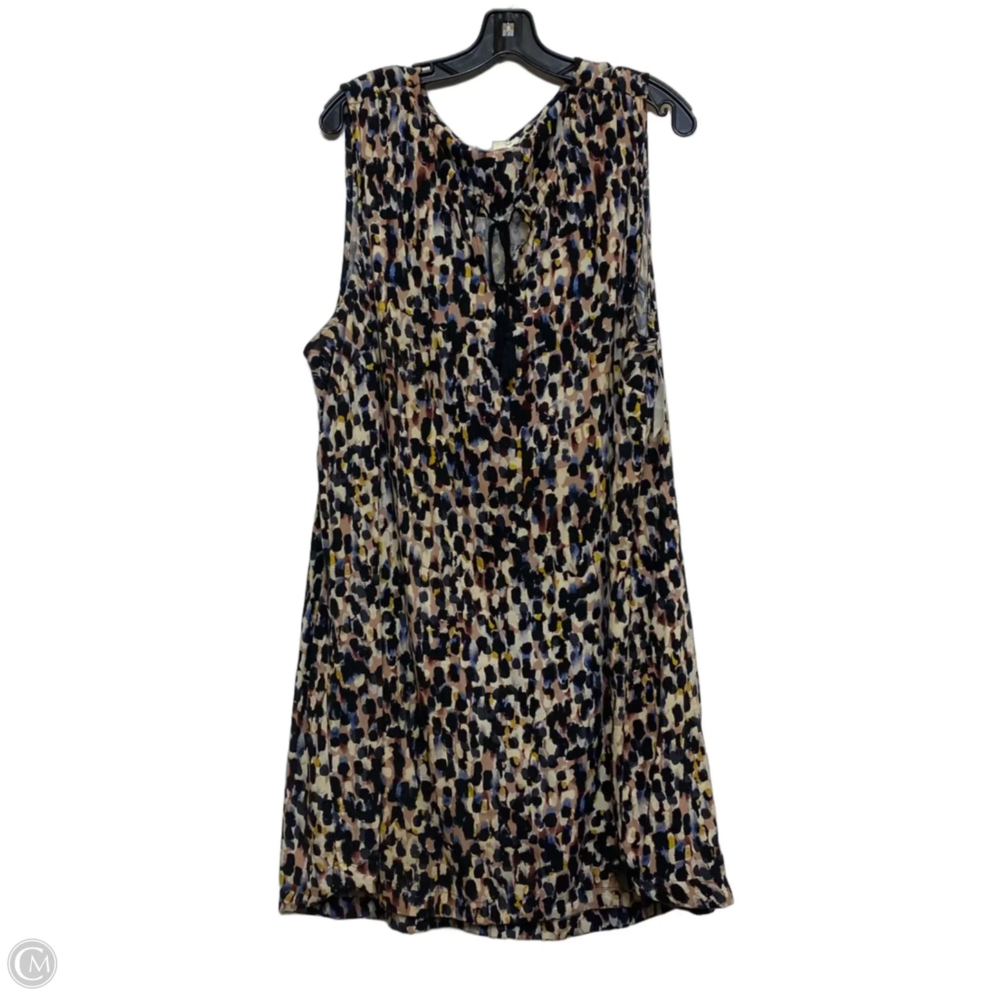 Dress Casual Midi By Beachlunchlounge In Black & Brown, Size: 2x