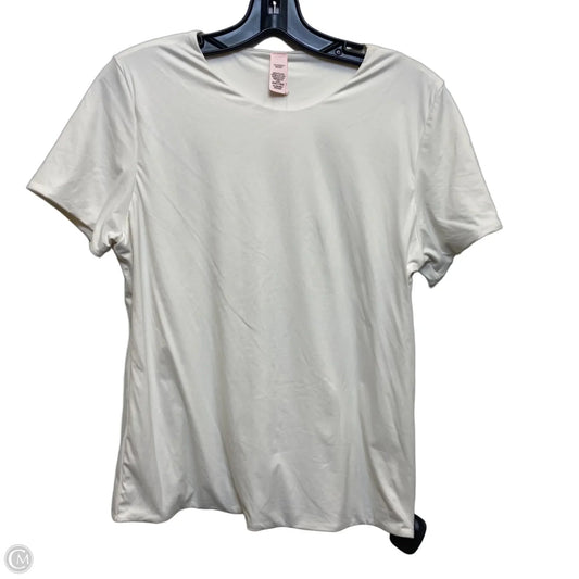 Top Short Sleeve Basic By Victorias Secret In Cream, Size: Xl
