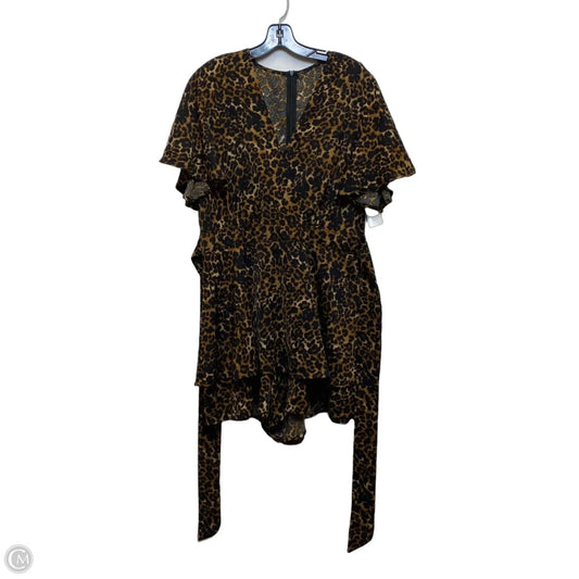 Romper By Cmf In Animal Print, Size: Xl
