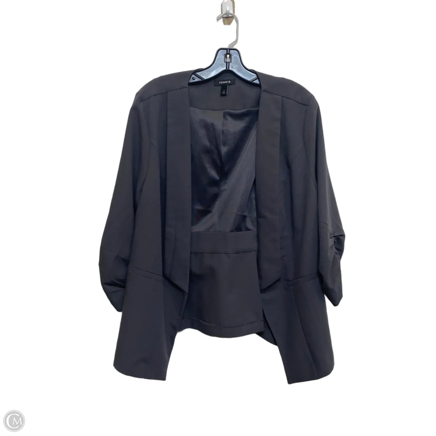 Blazer By Torrid In Grey, Size: 2x