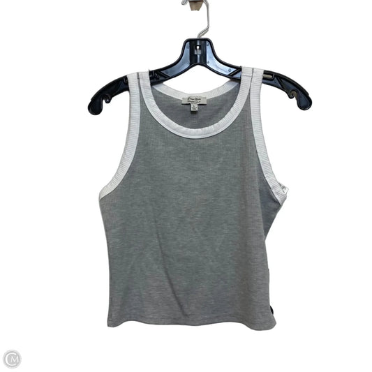 Top Sleeveless Basic By Faded Rose In Grey, Size: L