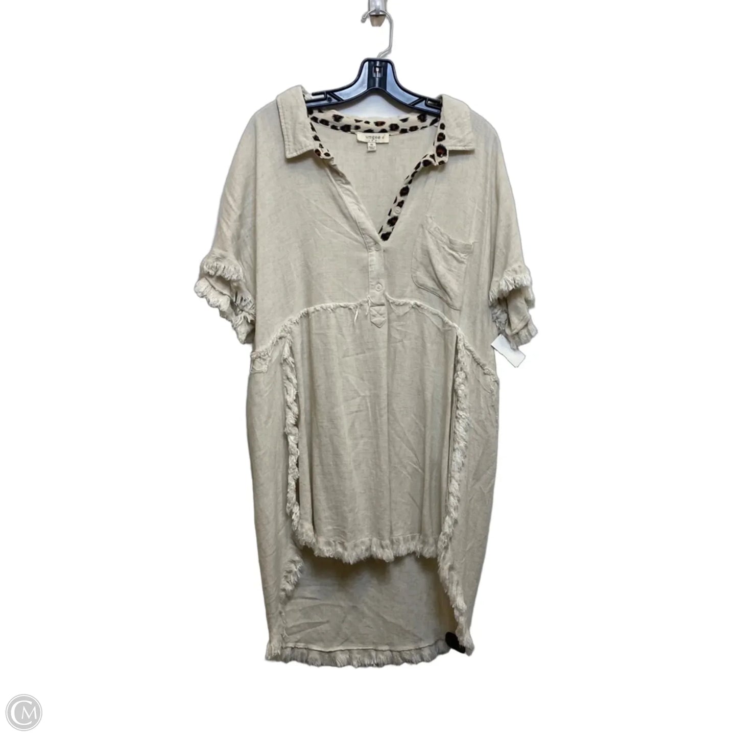 Dress Casual Short By Umgee In Tan, Size: 1x