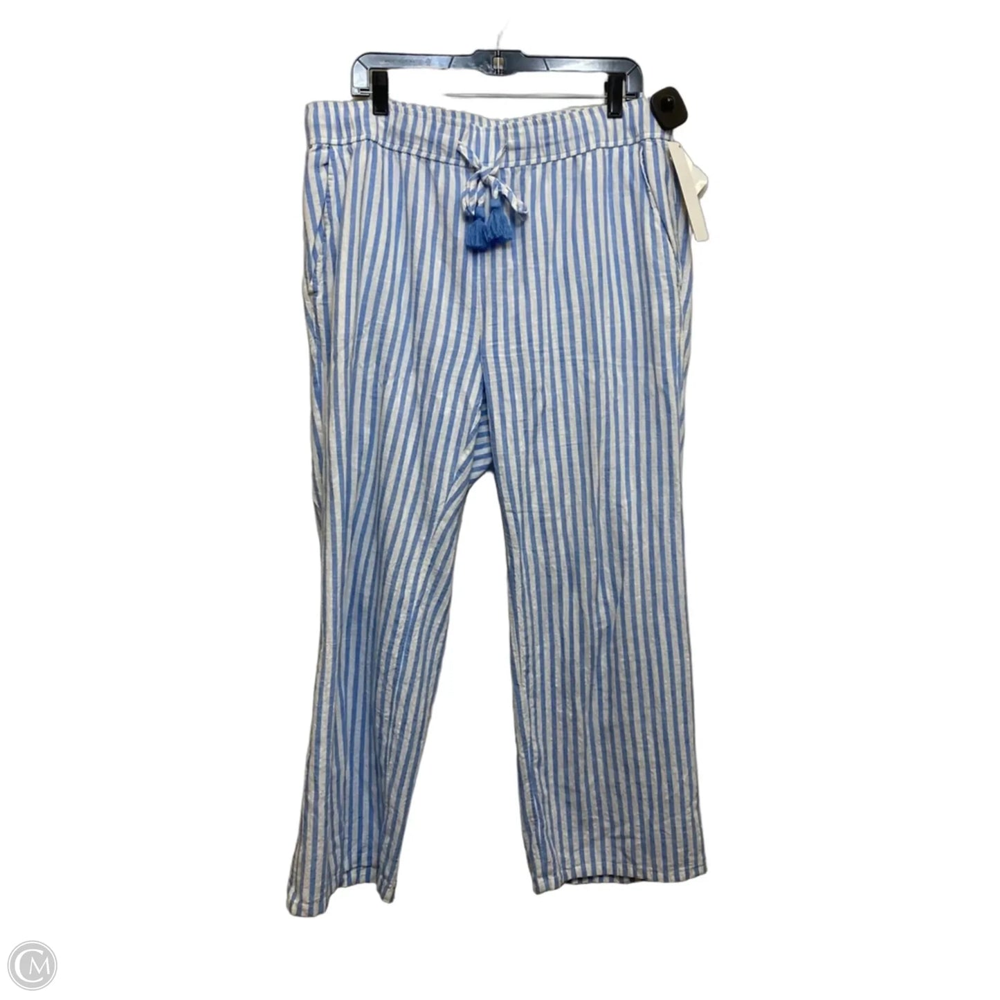 Pants Designer By Vineyard Vines In Blue & White, Size: Xl