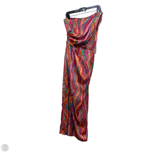 Dress Casual Maxi By Do + Be In Green & Pink, Size: S