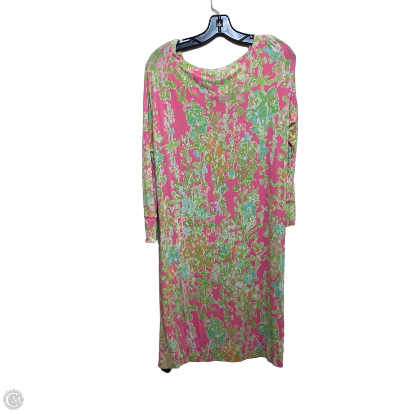 Dress Designer By Lilly Pulitzer In Green & Pink, Size: Xl