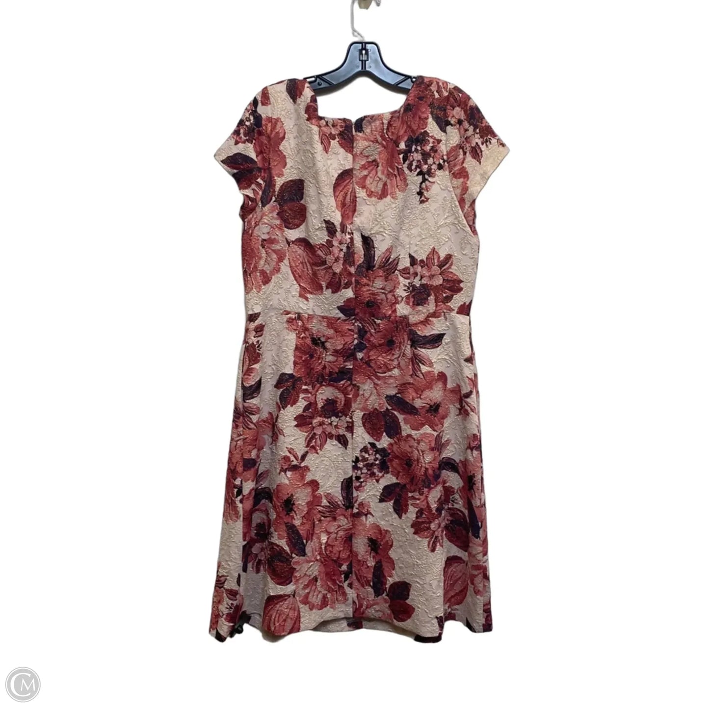 Dress Casual Midi By Adrianna Papell In Pink, Size: Xl