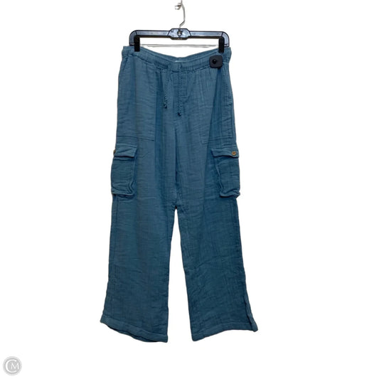 Pants Wide Leg By Roxy In Blue, Size: L
